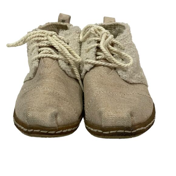 TOMS Women's Bota Blended Boots in Natural Plush Shearling 9.5 - Picture 3 of 12